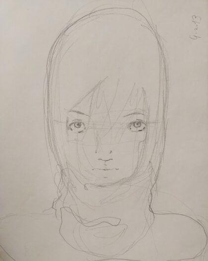 Disegno Originale Ragazza Incerta Diego Gabriele