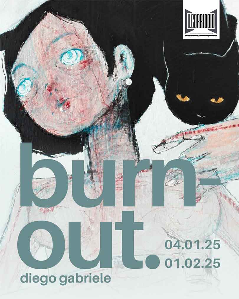 burn-out mostra Diego Gabriele a il Corridoio Venturina